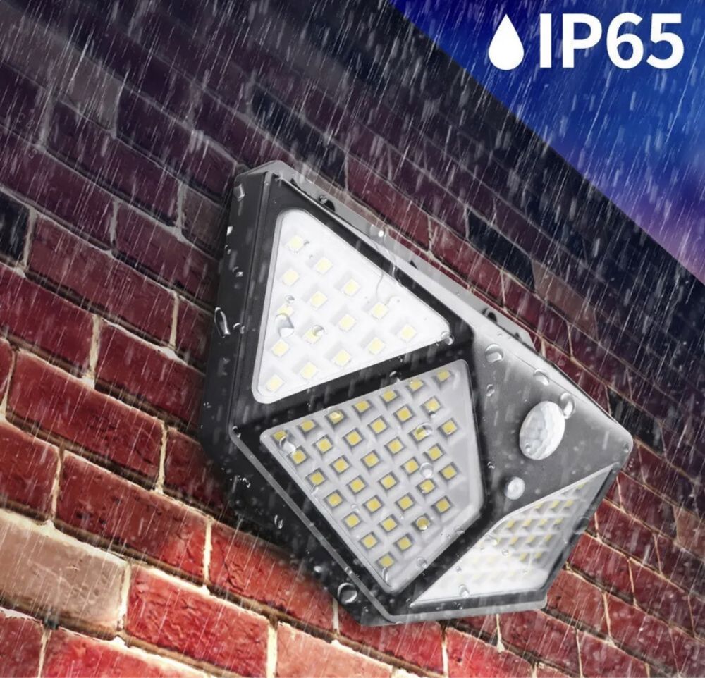 Lampa Zewnętrzna Z Wykrywaniem Ruchu Solarna IP65! Led Szerokie Ośw