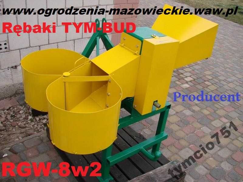 Rębak walcowy do gałęzi RGW,80-4 zrębka długości 14-18cm cięcie 70mm