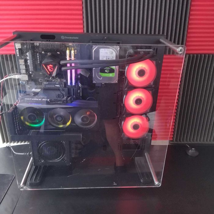 Unikalny komp gamingowy Thermaltake Core P5 z RTX 3060 Ti AORUS Elite