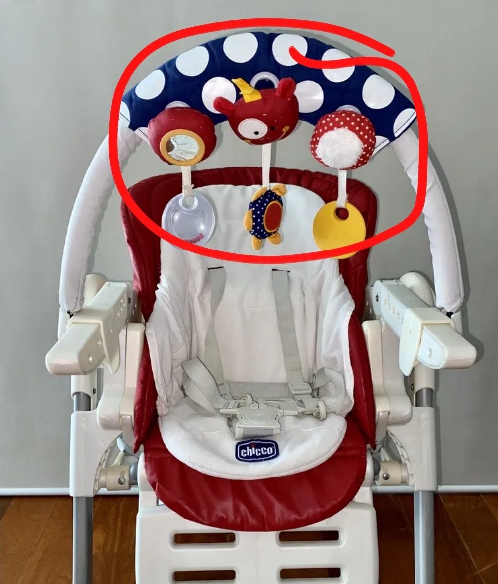 Brinquendo Arco Cadeira Refeiç chicco Magic Start Relax Progress5