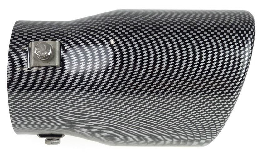 KOŃCÓWKA Wydechu Okrągła Tłumika CZARNA CARBON Duża 90mm Warszawa