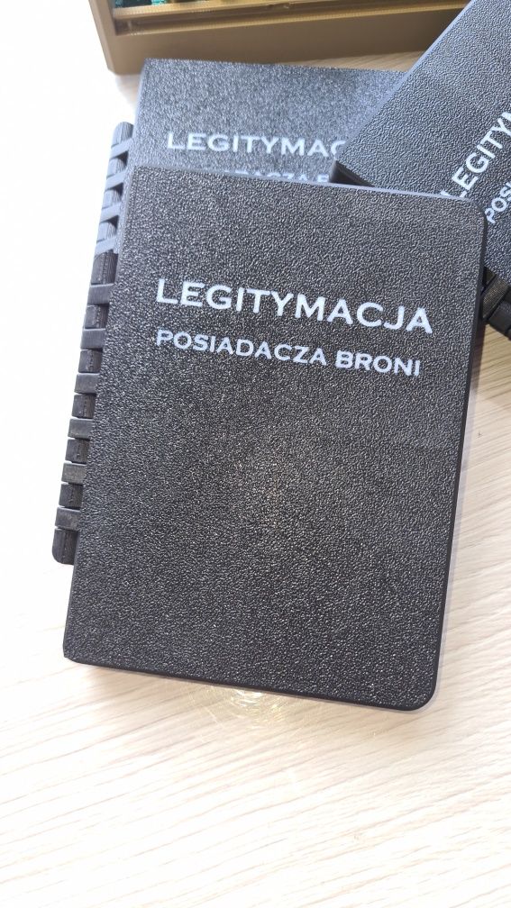 Etui na Legitymację Posiadacza Broni wykonana w druku 3D.