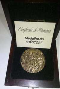 Medalha da Páscoa - Edição GIARTE - Prata Banho a Ouro Certificado