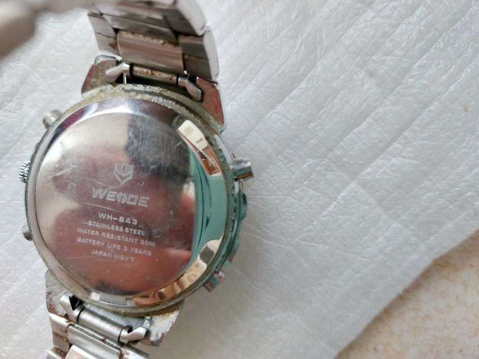 Relógio de pulso analógico e digital weide wh-843