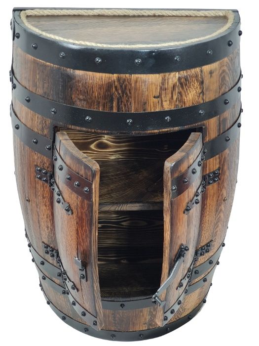 Barek, szafka z dębowej beczki po whisky półbarek