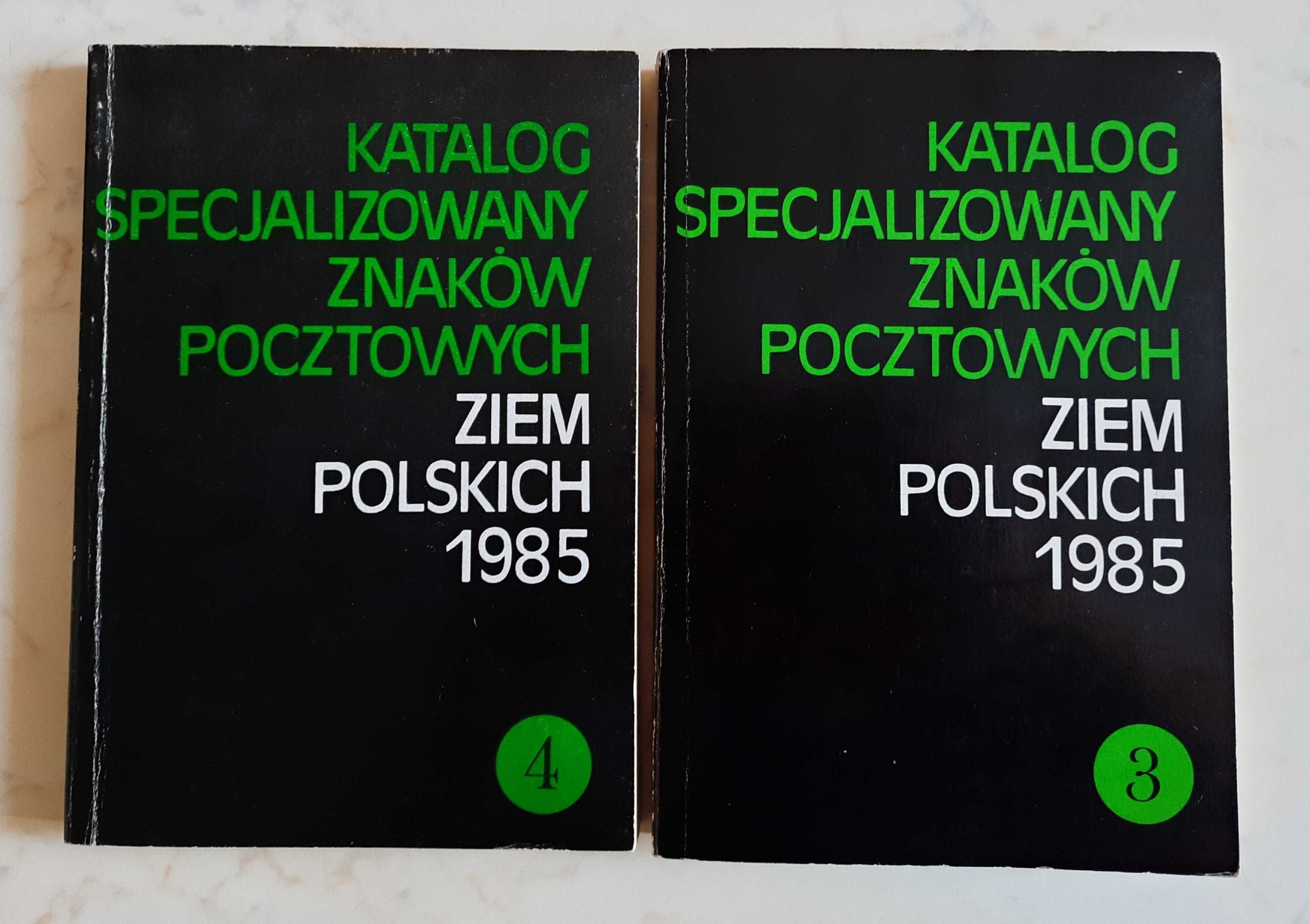 Katalog znaków pocztowych tom 3 i 4 z 1985 roku