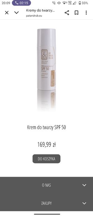 Krem spf50 Pat&Rub
