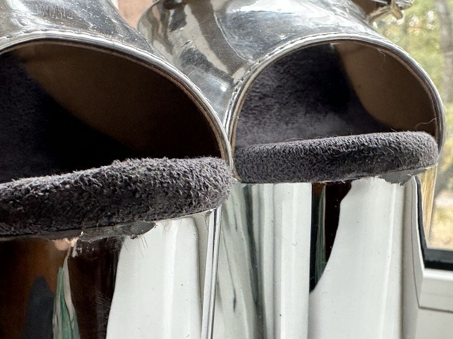 Стріпи четвірки Срібні босоніжки