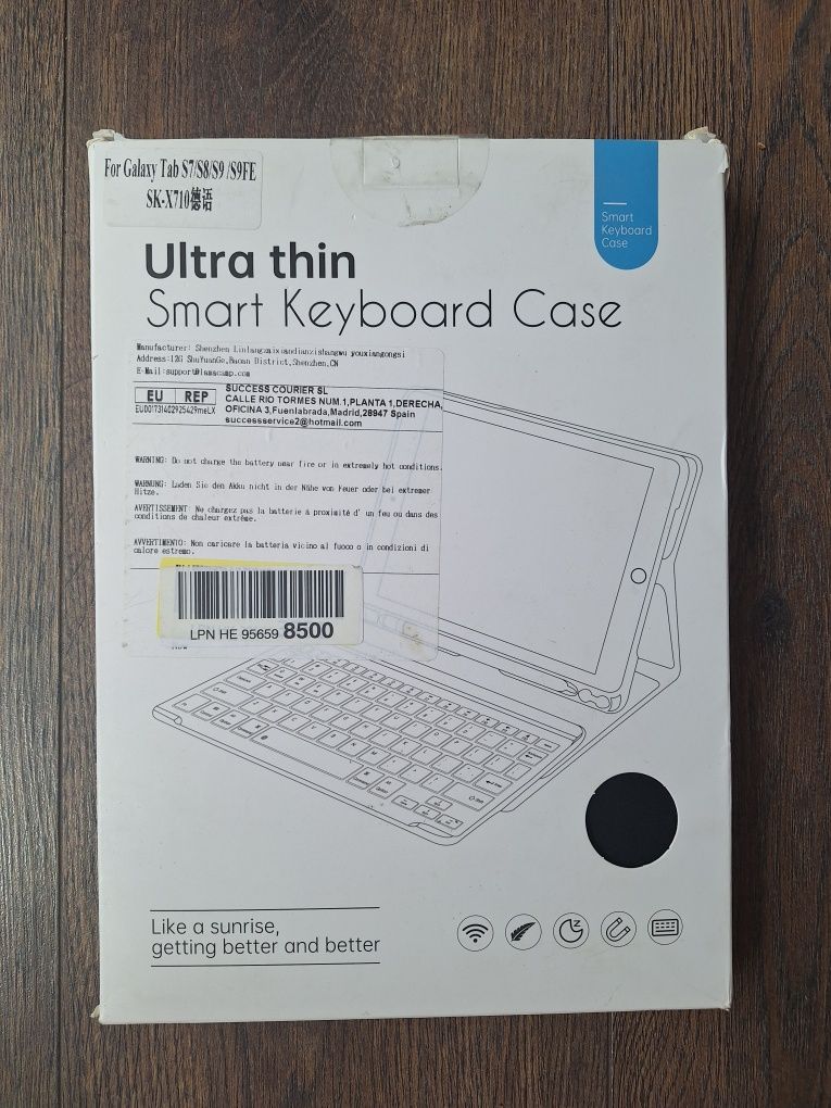 Etui z klawiaturą Bluetooth do Galaxy Tab S7/S8/S9/S9FE