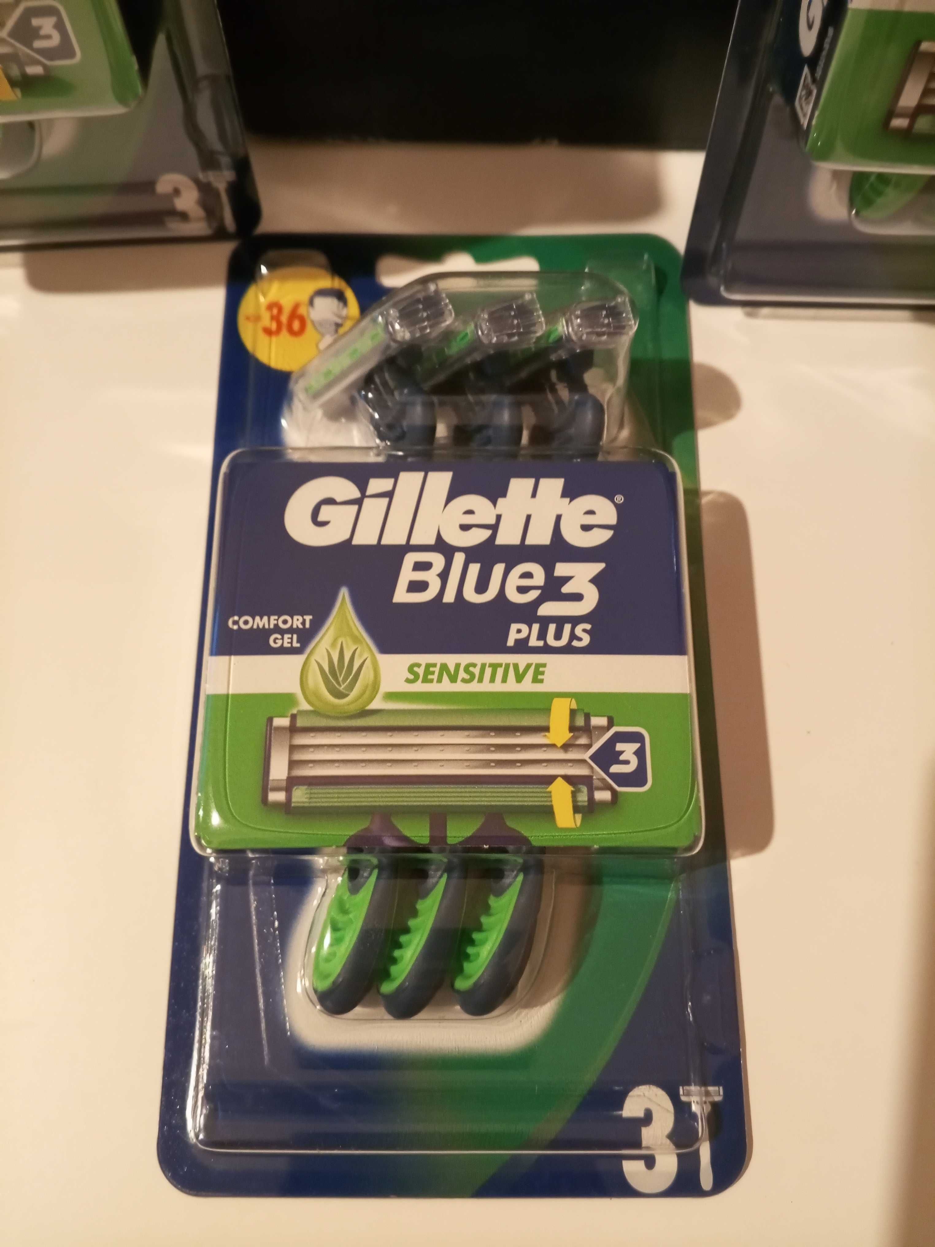 GILLETTE Blue3 Sensitive 3szt