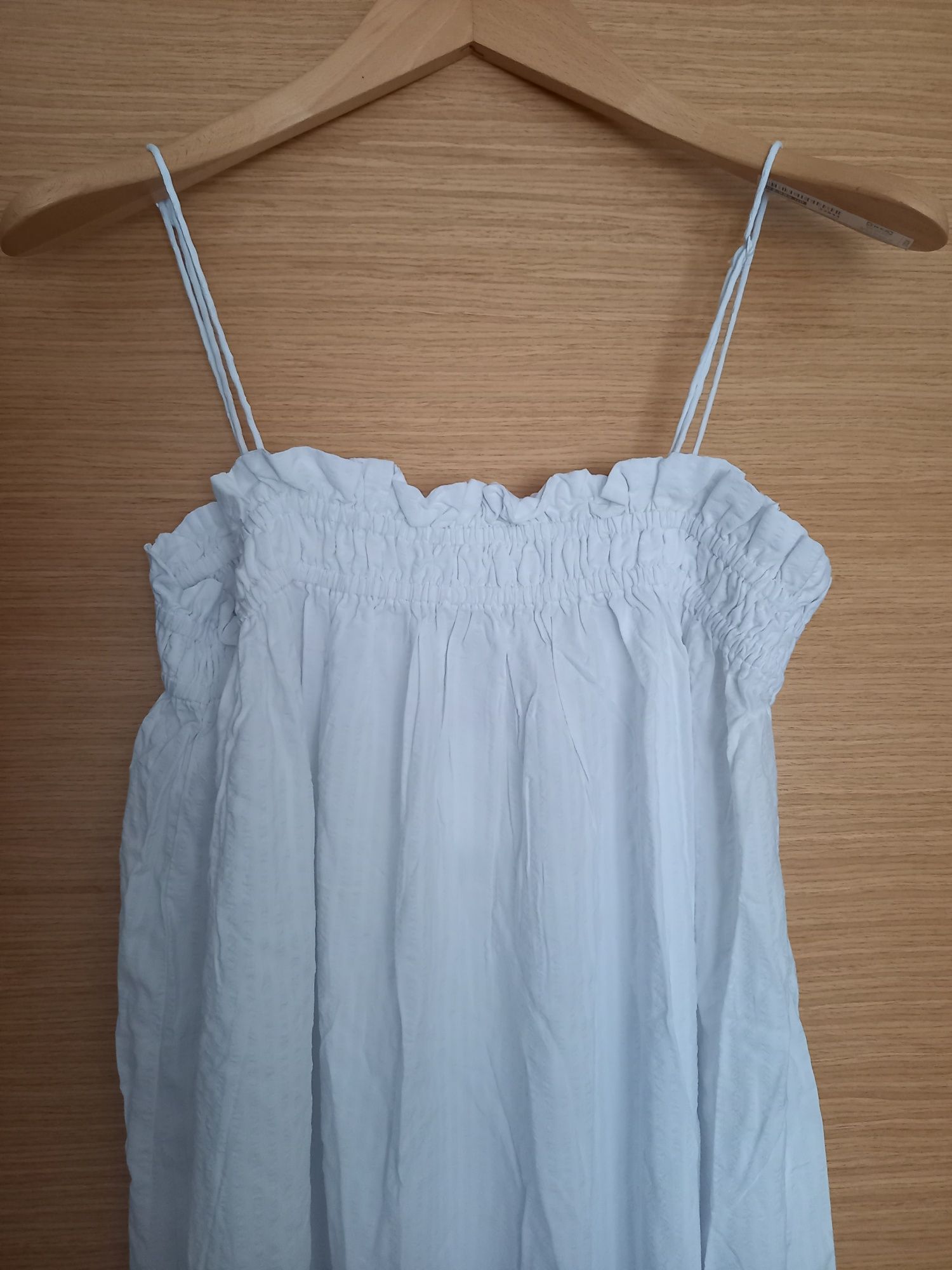 Vestido comprido verão branco H&M novo