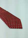 Andrew's Ties czerwony jedwabny krawat paz26