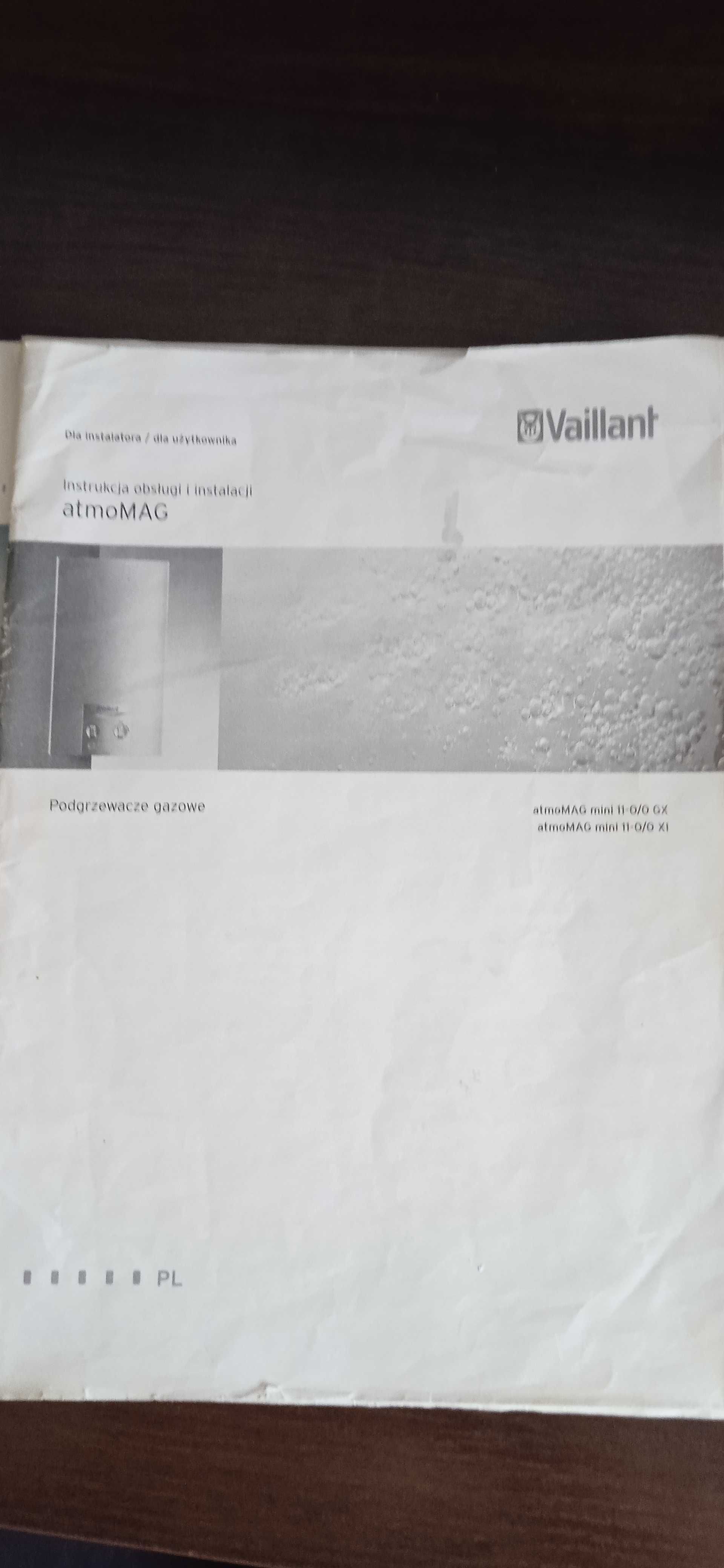 Gazowy podgrzewacz wody Vaillant typ atmomag mini PL 11-0/0 GX H