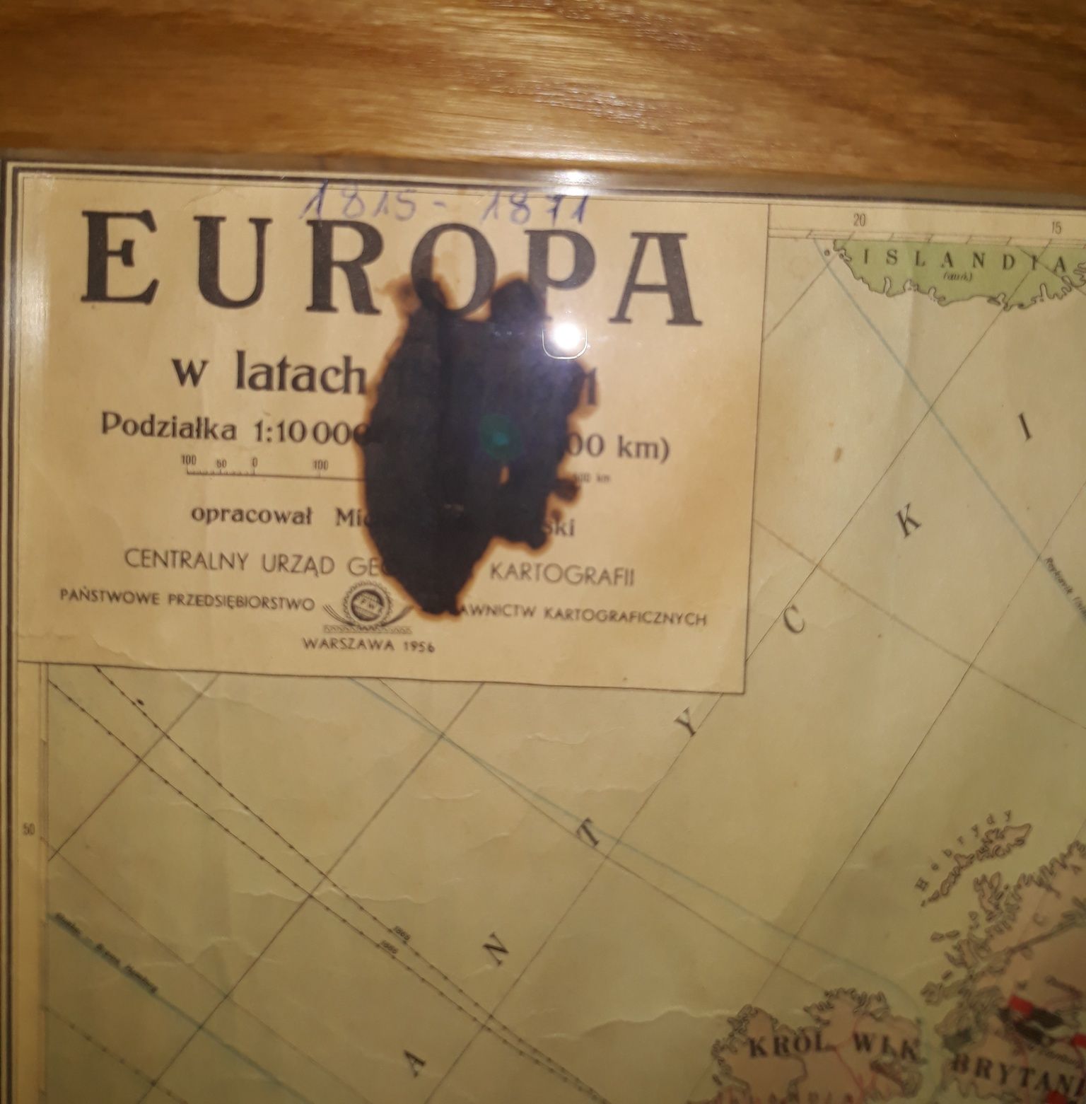 Stare Mapy  Polski i Europy. Cena za obie.