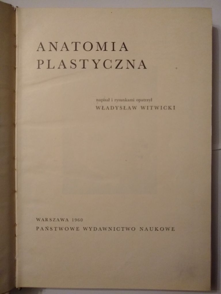 Anatomia plastyczna - Władysław Witwicki