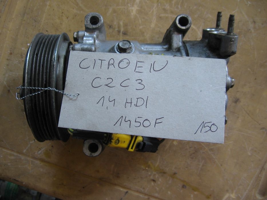 Kompresor Sprężarka Klimatyzacji Citroen C2 C3 1,4 HDI 1450F