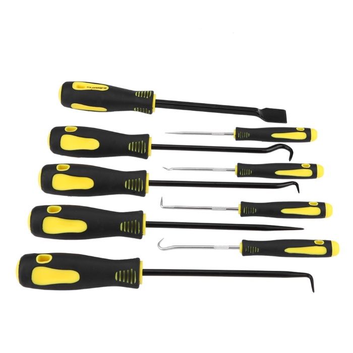 Conjunto Completo de Ganchos Extractores Grandes/Pequenos C/Raspador