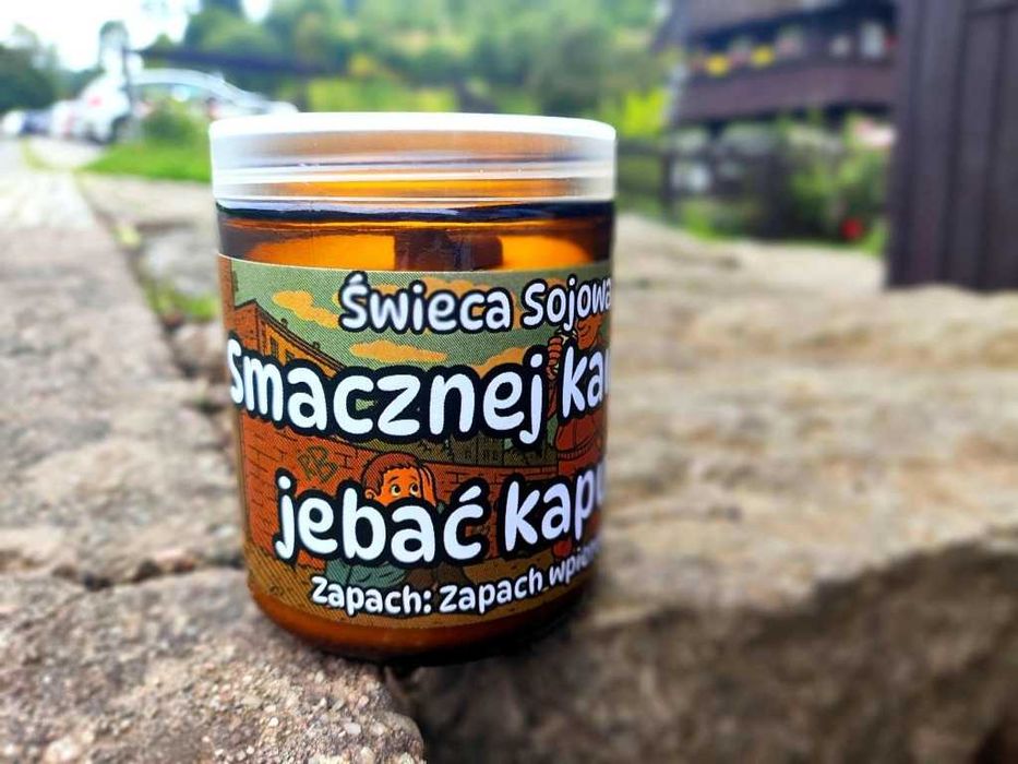 Smacznej Kawusi Prawilna Świeca Sojowa