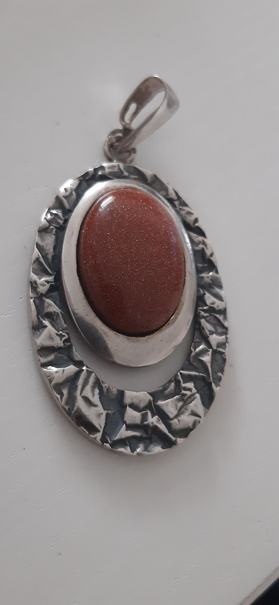 Mega srebrny wisior piasek pustyni 11,45g