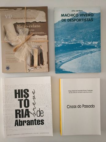 Livros com a História de regiões (Machico, Abrantes e Ponte de Sor)