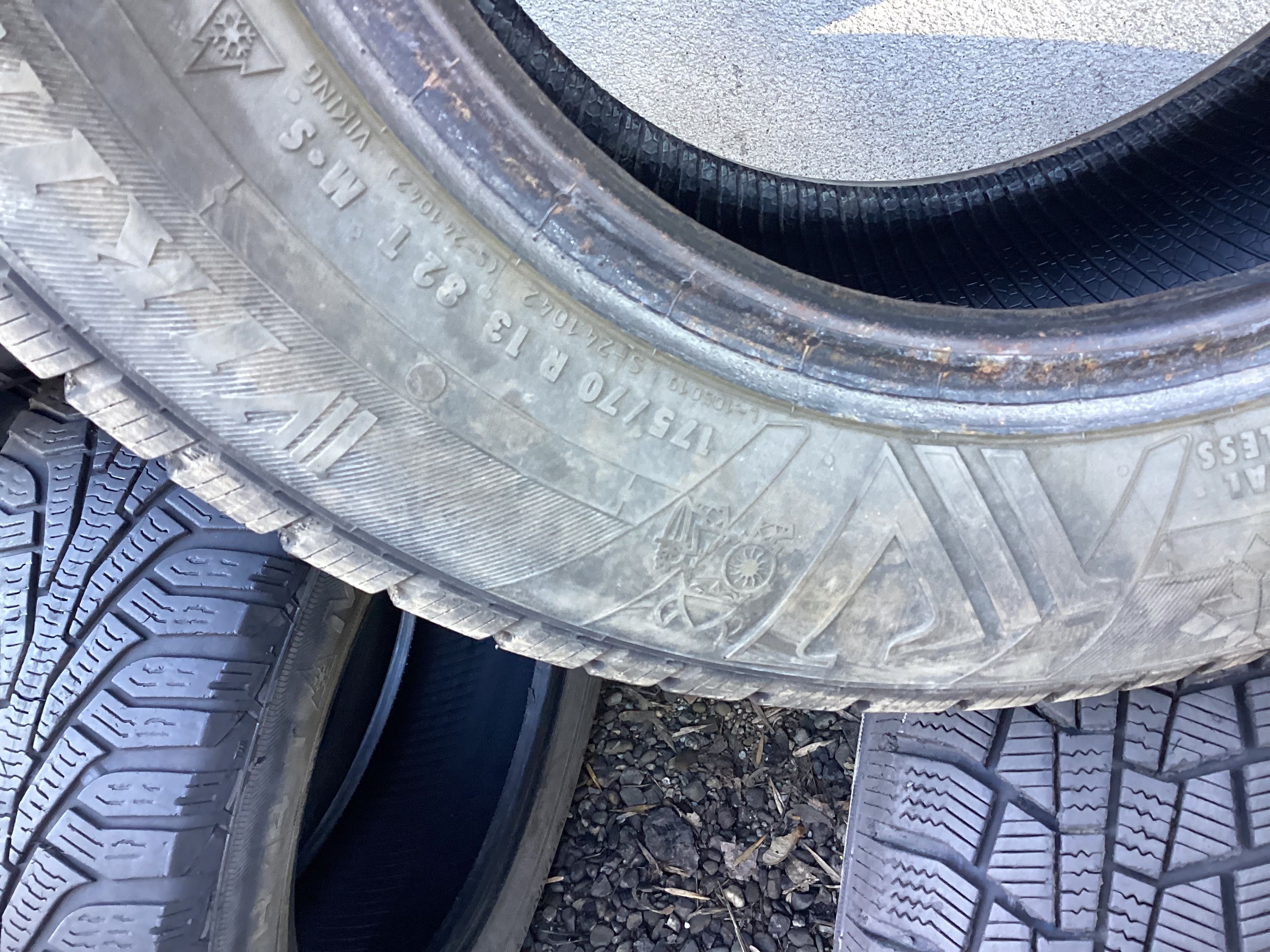 VIKING 175/70r13 2szt opony zima zimowe 6mm 2017r