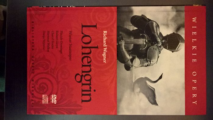 Wielkie opery Lohengrin Richard Wagner Opis + CD + DVD Stan bdb