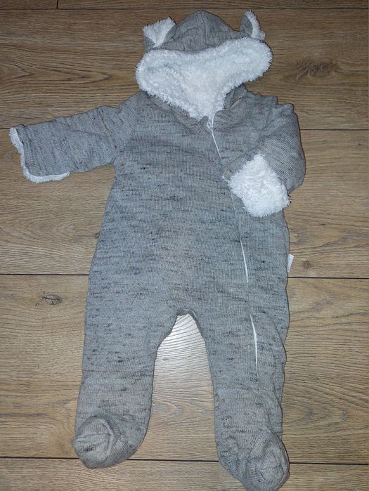 Ocieplany pajacyk, kombinezon, rozmiar 62