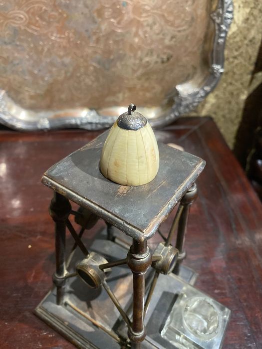 Tinteiro Bauhaus Alemanha Anos 20 19 cm