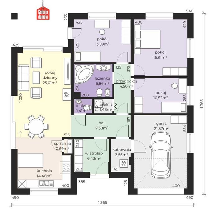 Dom parterowy z garażem oraz dużą działką W CENIE MIESZKANIA