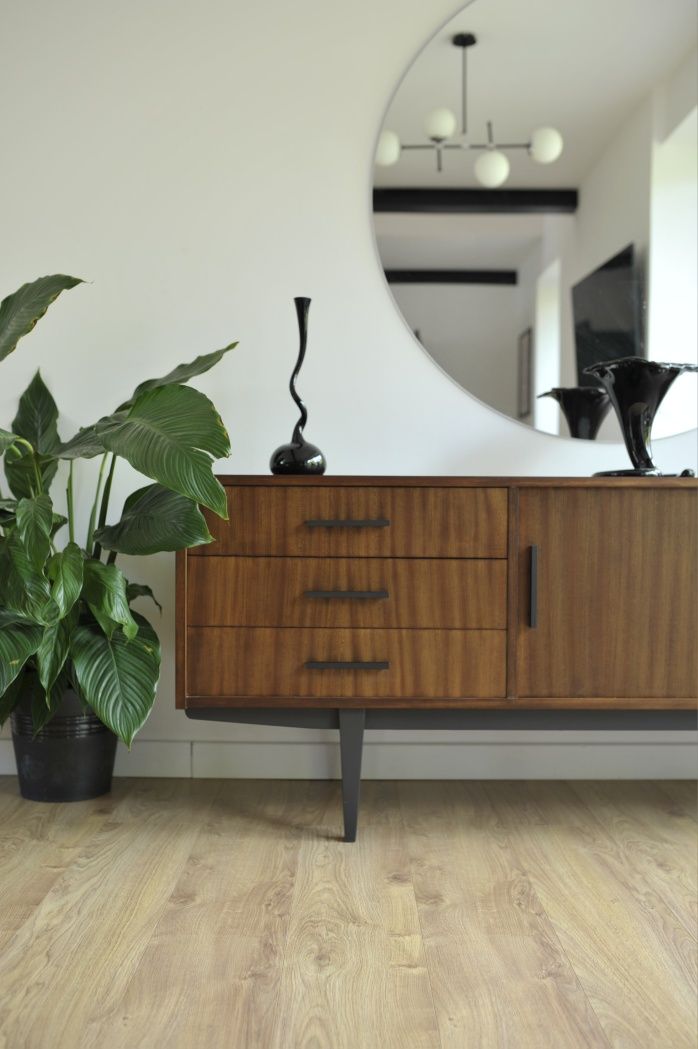 Komoda Violetta l.60 po renowacji prl retro vintage jamnik sideboard