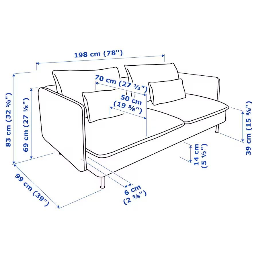 Sofá IKEA - Modelo Soderhman