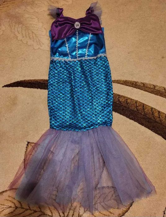Nowy strój Syrenka Ariel Arielka, r. 122 przebranie księżniczka