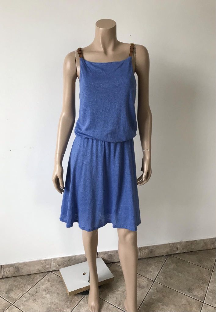 Massimo Dutti sukienka M 100% len