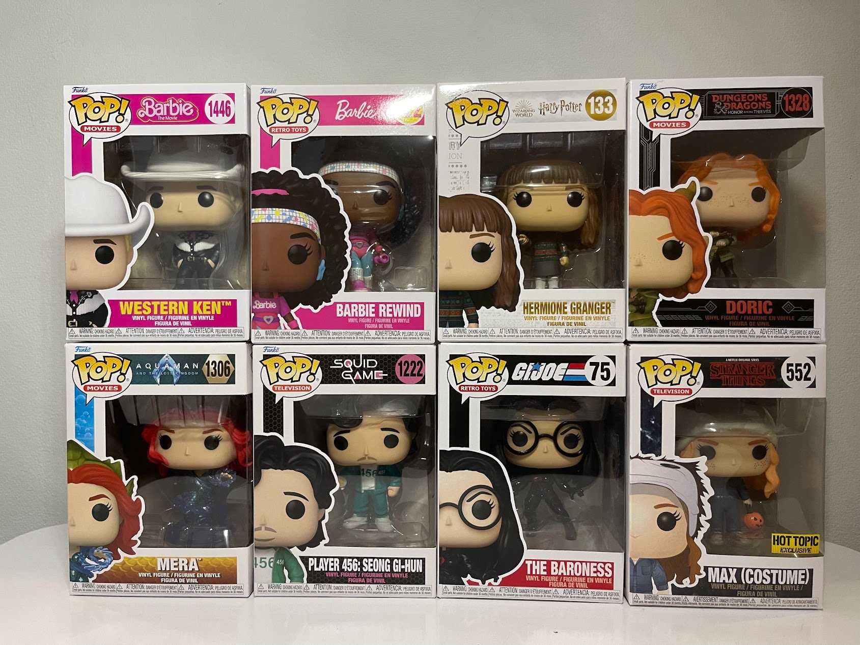 Funko - Stranger Tings, Barbie, D&D, G.I. Joe, Aquaman
