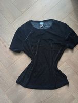 Czarna koszulka zamszowa
