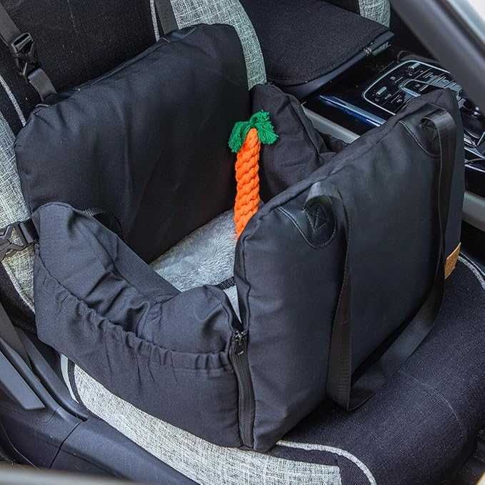 Fotelik samochodowy dla psa zestaw ZABAWKA GRATIS + MYJKA DO ŁAP