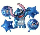 Balony Stitch, cyferka 8 i girlanda