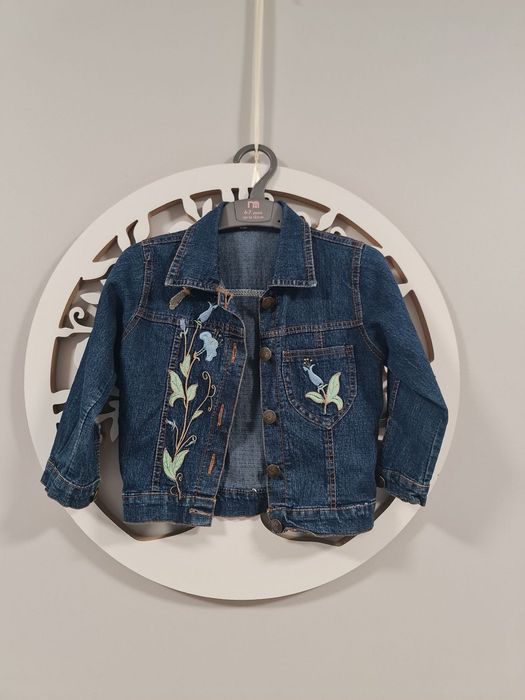 Kurtka jeansowa dziewczęca