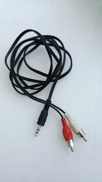 Продам кабель mini jack 3.5 мм - 2 RCA довжиною 1 м 50см.