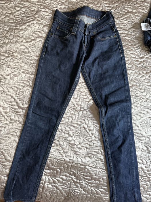 Levis damskie spodnie jeansowe wysoki stan rurki