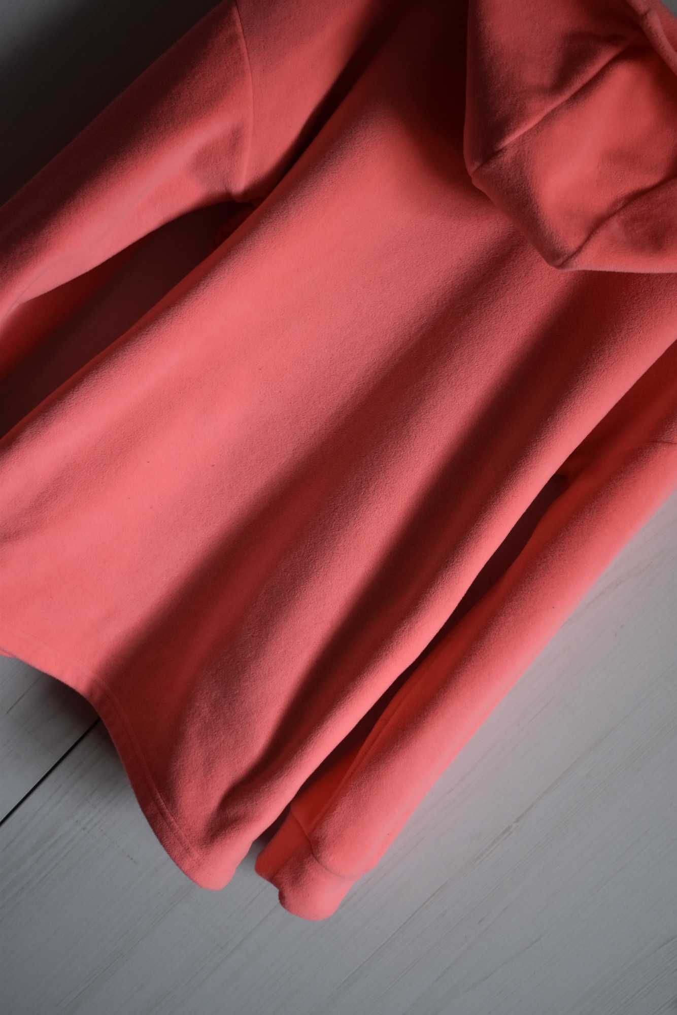 Bluza polarowa 134 140 z polaru ciepła z kapturem polar ciepła morelow