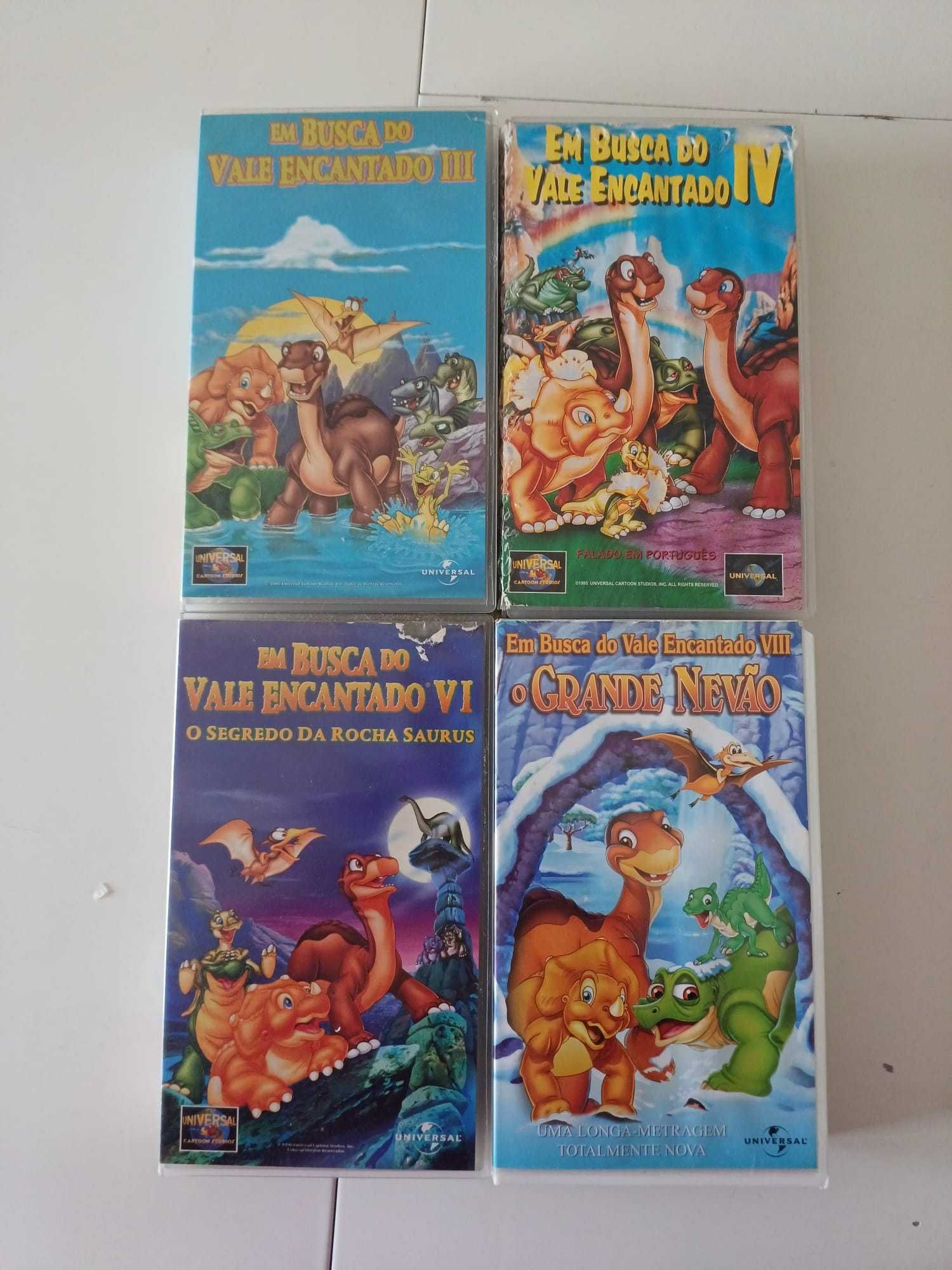 Cassetes VHS Raras - Disney, Pipi das Meias Altas, Warner, Universal