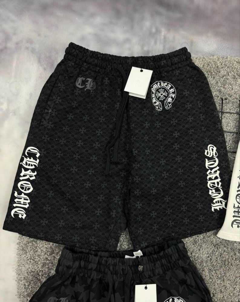 Шорти Chrome Hearts трикотаж хром хартс