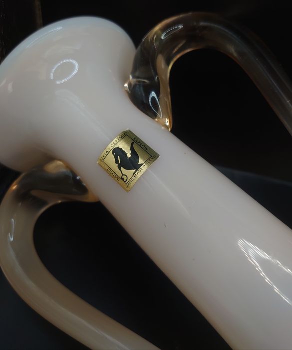 Wazon /amfora ze szkła prl