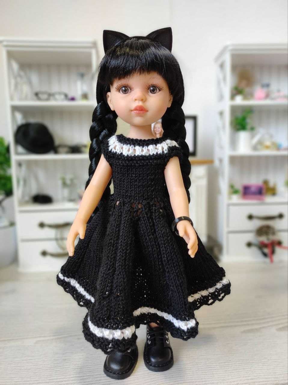 Лялька кукла Венсдей в черном платье Paola Reina 14834, 32 см