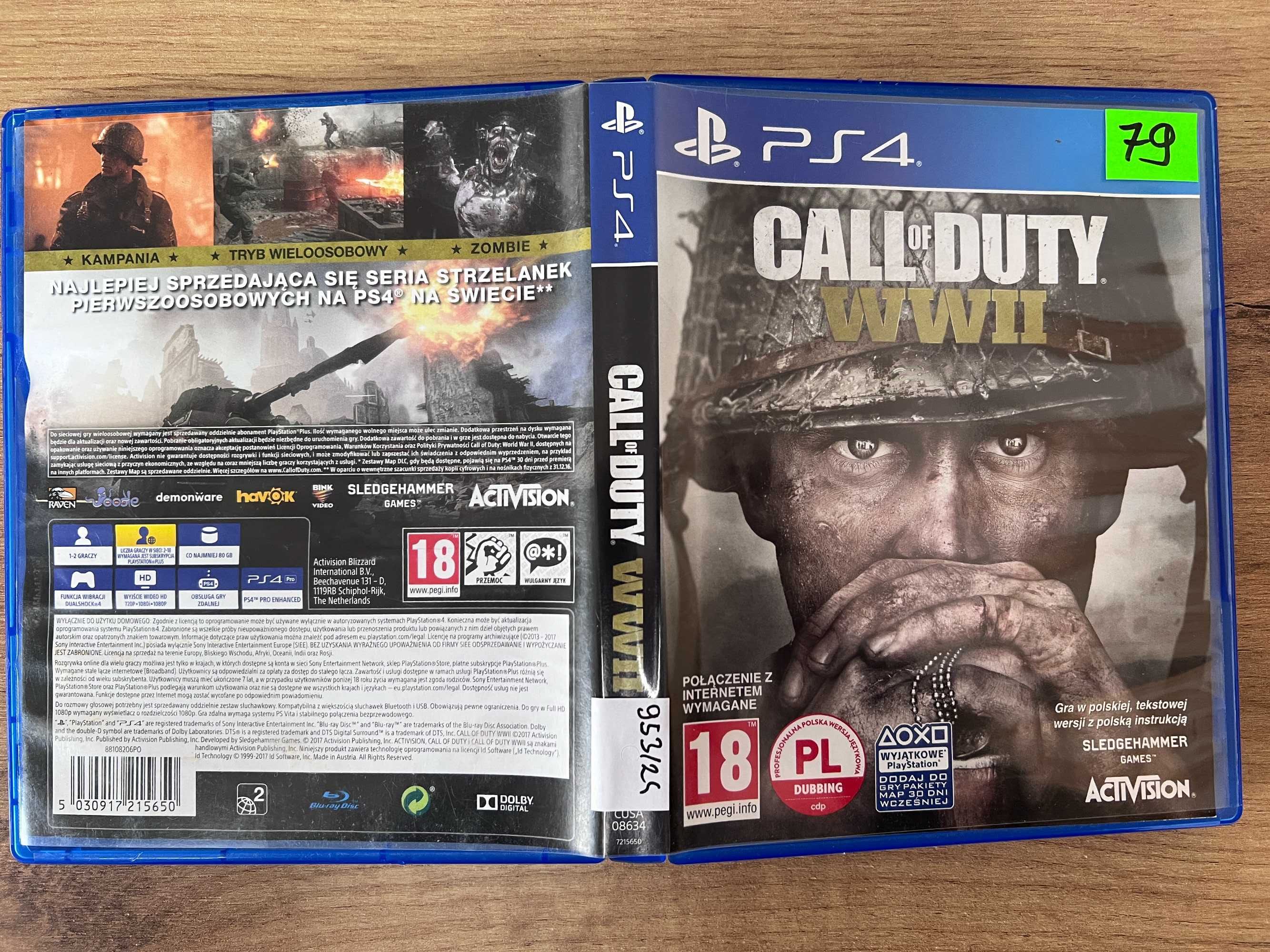 Call of Duty WW II PS4 | Sprzedaż | Skup | Jasło Mickiewicza