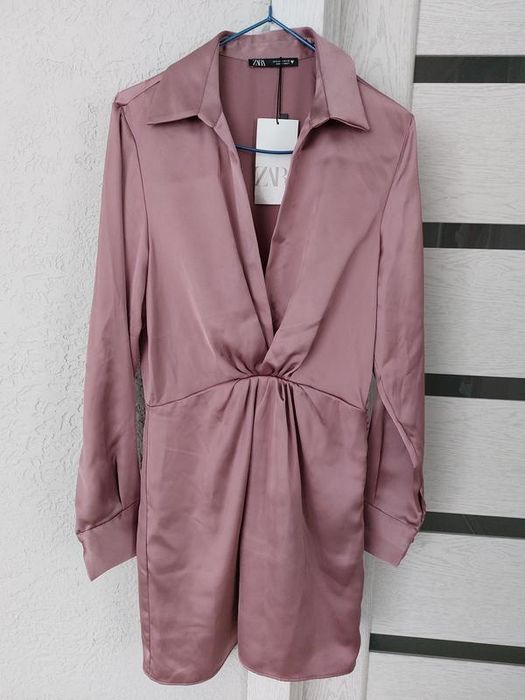 Сатинова сукня плаття zara