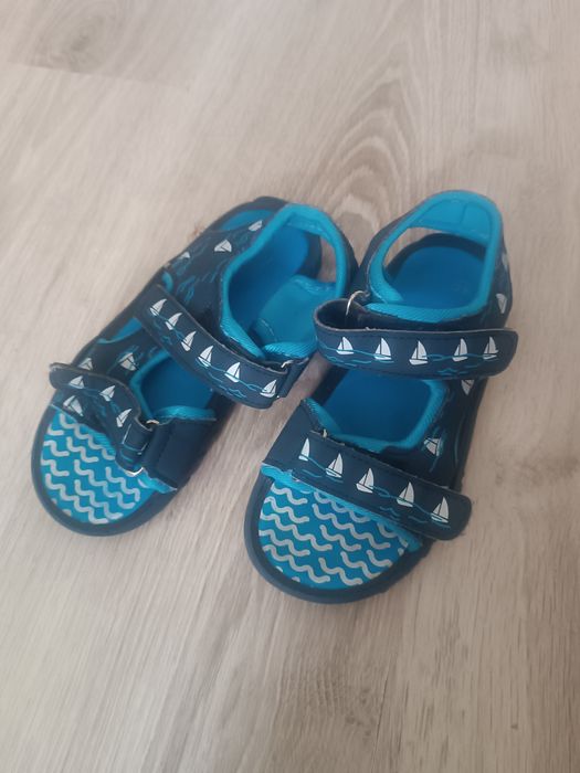 Sandały sandałki dziecięce niebieskie na rzepy r. 29
