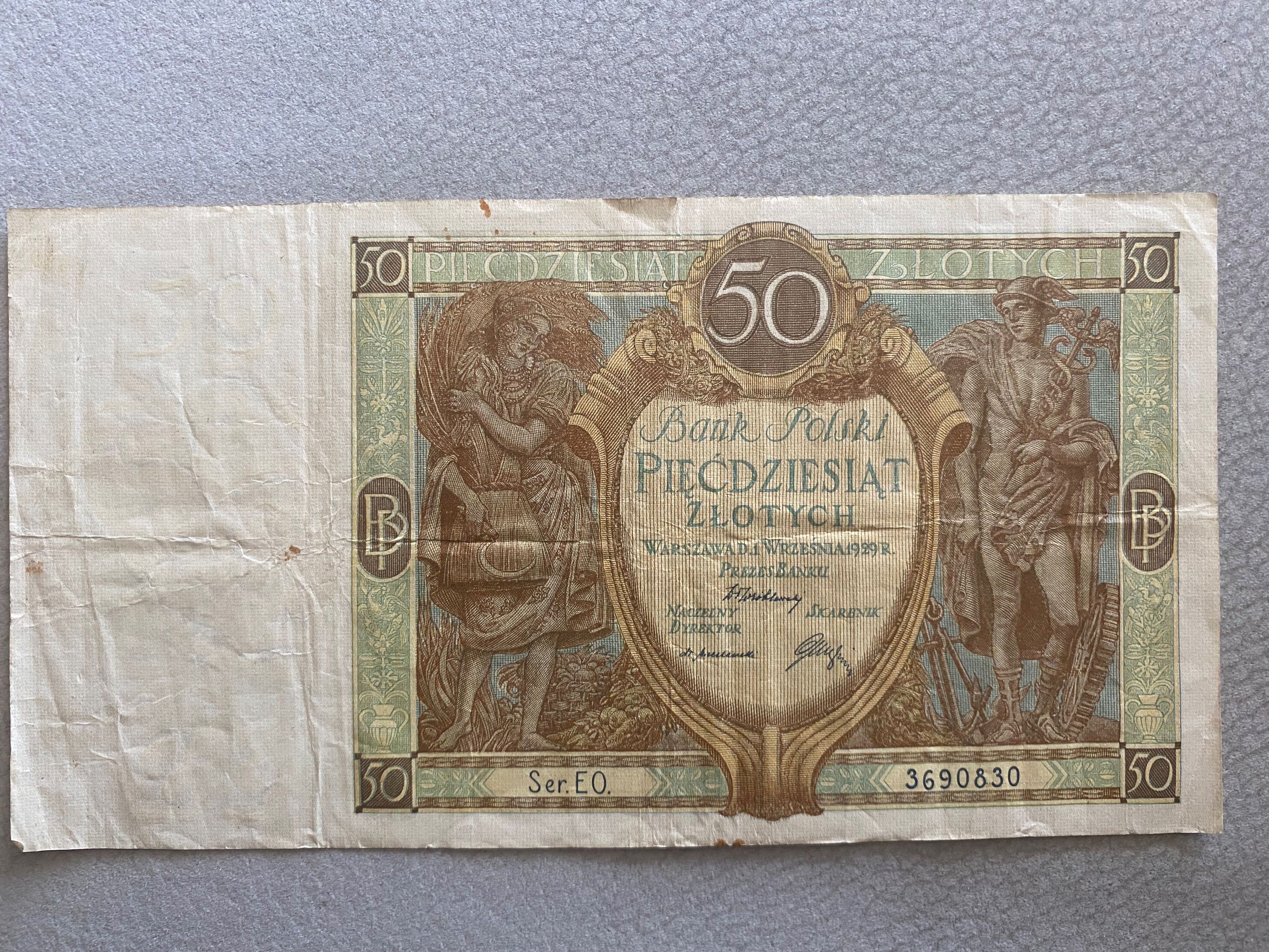 Banknot 50zł z 1929 roku