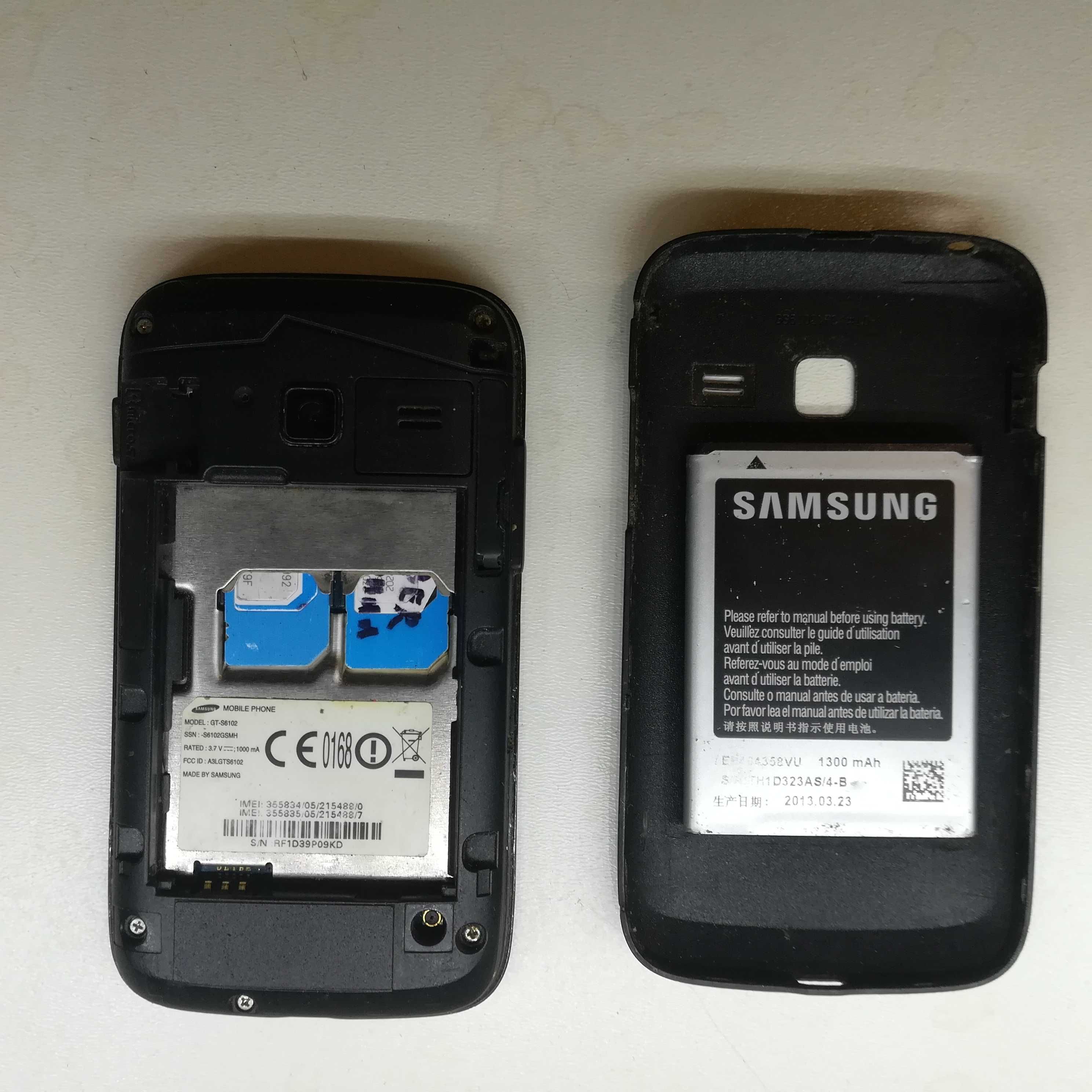 Смартфон Samsung Galaxy Y Duos модель GT-S6102 + 2 сим карты комплект